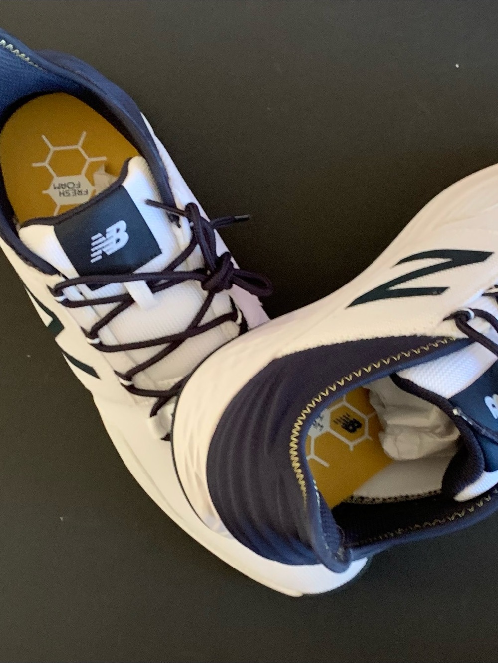 Men’s New Balance White and Navy Fresh Foam ROAV Golf  Size 12 New/Box